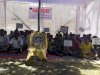 हिंगुला कोयला खदान क्षतिग्रस्त ग्रामीणों का धरना