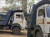चोरी का रेत लेकर जा रही हाइवा जब्त 