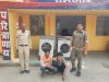 वारदात के चंद घंटे बाद हिरासत में आरोपी 