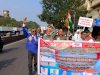 पेंशन बहाली एवं अन्य मागों को लेकर पूर्व अर्धसैनिकों का विरोध प्रदर्शन 