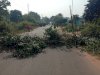 दुर्घटना को लेकर स्थानीय लोगों ने किया सड़क जाम 