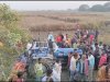 ट्रैक्टर पलटने से दो मृत एक घायल 