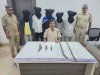 घातक हथियारों  के साथ 5 आरोपी गिरफ्तार 
