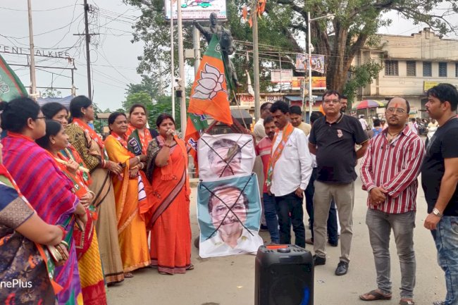 राष्ट्रपति के अपमान पर भाजपा का विरोध 
