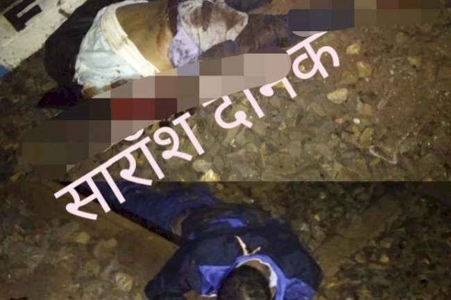 ट्रेन दुर्घटना में दो लोको पायलटो की मौत