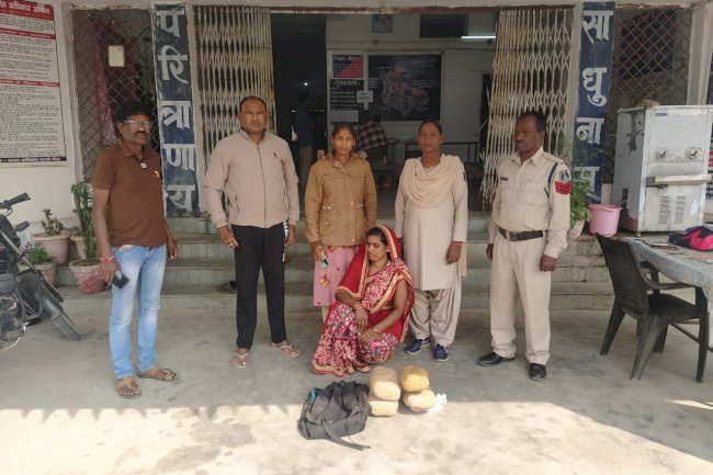 रायगढ़ में गाँजा बेचने वाली महिला गिरफ्तार 