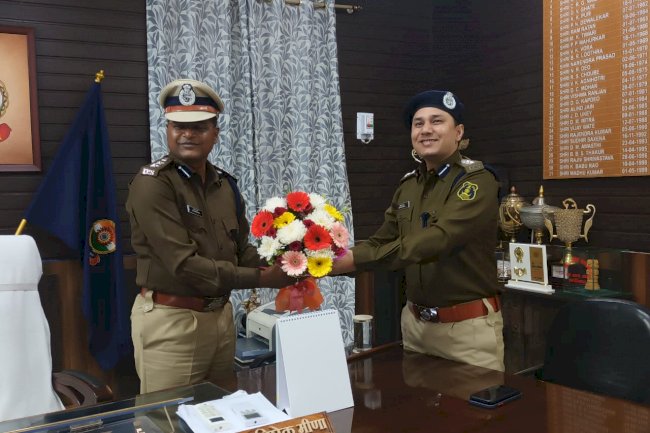सदानंद कुमार ने संभाला रायगढ़ के नये पुलिस अधीक्षक का पदभार 