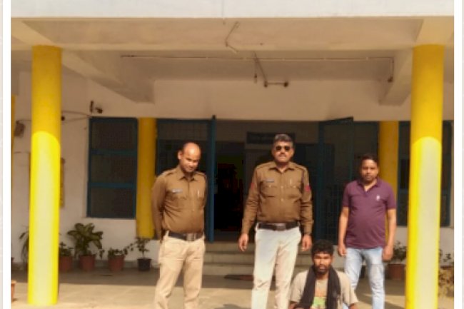 6 घंटे के भीतर पकडाया चोर चोरी का सामान बरामद 