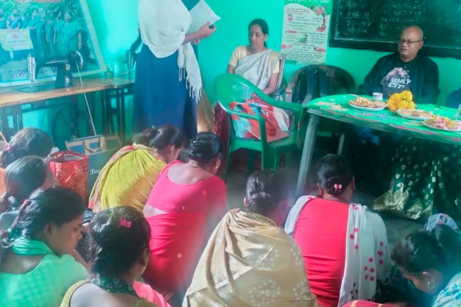 25 महिलाओं को सिलाई फ्रशिक्षण 