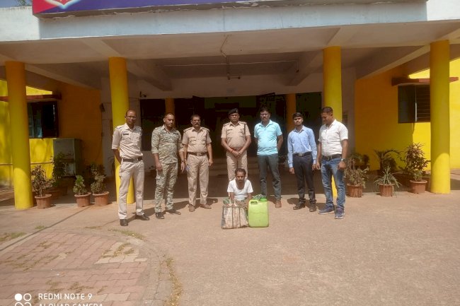 20 लीटर शराब के साथ आरोपी गिरफ्तार 
