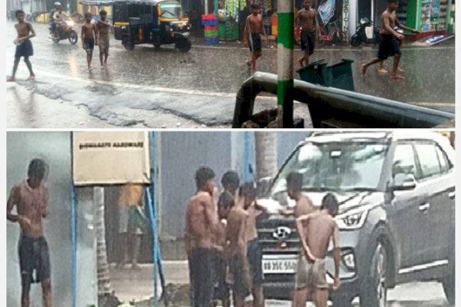 पहली बारिश से काफी खुश है लोग 