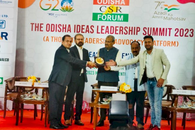 डालमियां सीमेंट ओडिशा आइडिया एक्सीलेंस अवार्ड 2023 से सम्मानित