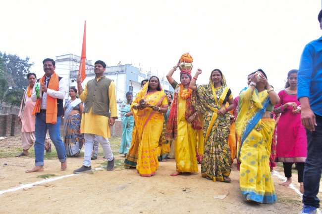श्री राम मंदिर प्राण प्रतिष्ठा गृह संपर्क अभियान