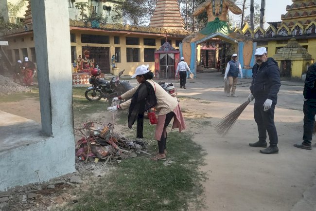 भाजपा ने चलाया स्वच्छता अभियान 
