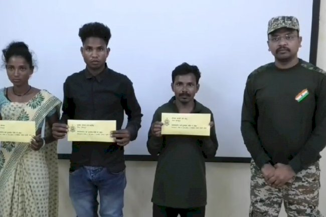 पाँच लाख का इनामी नक्सली ने किया आत्मसमर्पण 