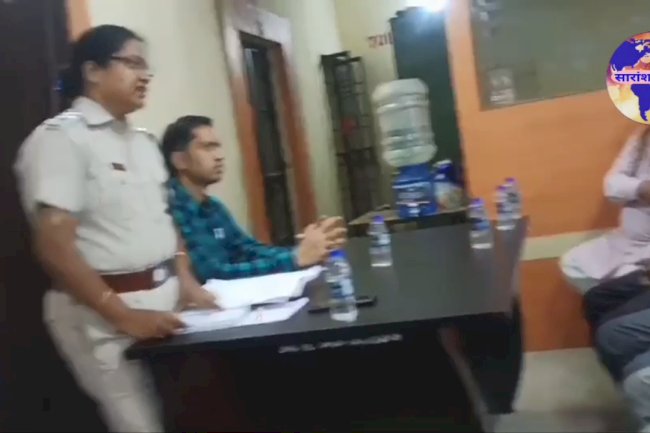 रथयात्रा और नये कानून को लेकर बिरमित्रापुर थाना में की गई बैठक 