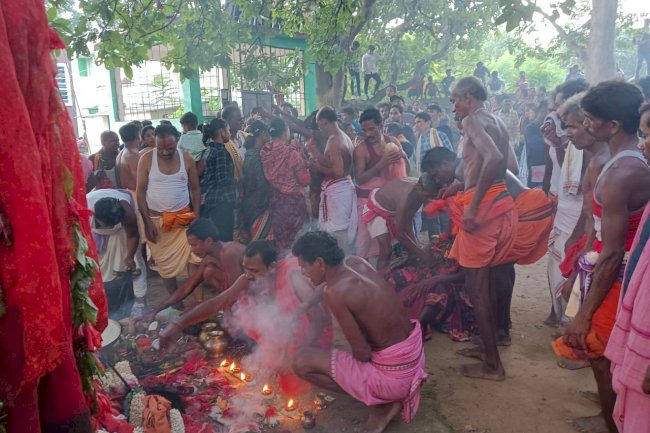 तेरेसिंघा माई पटखंडा की बलिदान यात्रा संपन्न 
