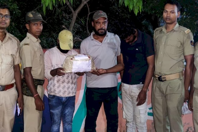 दो किलो से ज्यादा गाँजा के साथ तीन गिरफ्तार 