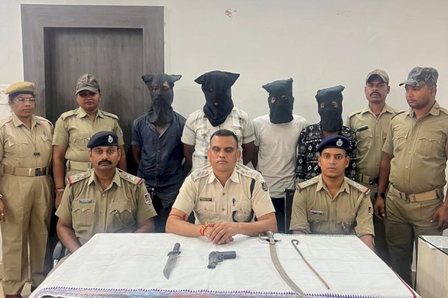 डकैती की योजना साकार होने से पहले चार अभियुक्त गिरफ्तार 