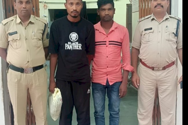 40 लीटर महुआ शराब के साथ दो गिरफ्तार 