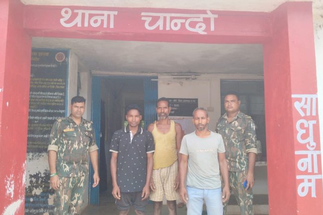  पशुओं को बुचड़ खाने में लेकर जाते पशु तस्कर गिरफ्तार 