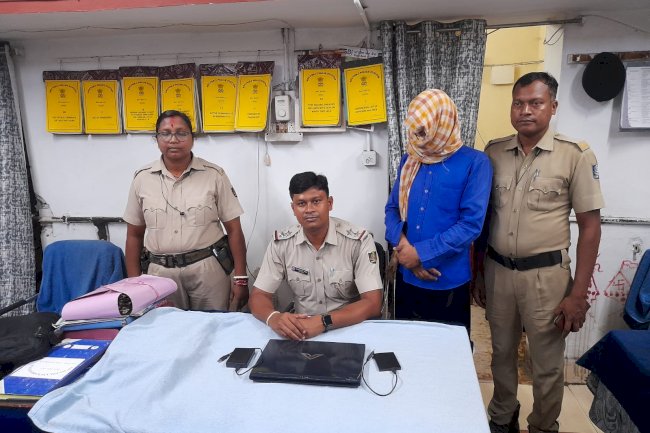 लैपटॉप व हार्ड डिस्क चोरी का आरोपी पुलिस की गिरफ्त में 