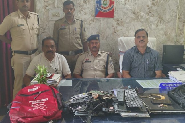 24 घण्टों में चोरी का पर्दाफाश चोरी हुई सामग्री बरामद