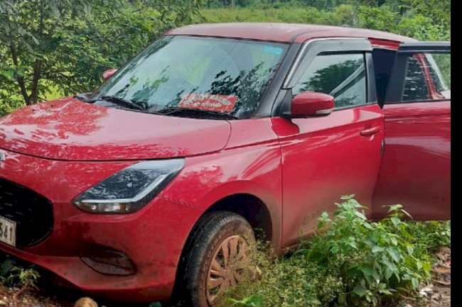 लोको पायलटों को लेकर डांगुआपोशी आ रही स्विफ्ट कार दुर्घटनाग्रस्त