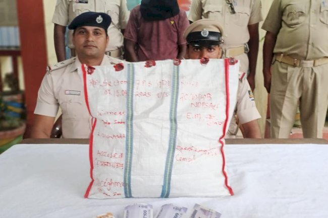 सेक्टर 7 थाना क्षेत्र में प्रतिबन्धीत गाँजा के साथ एक गिरफ्तार 