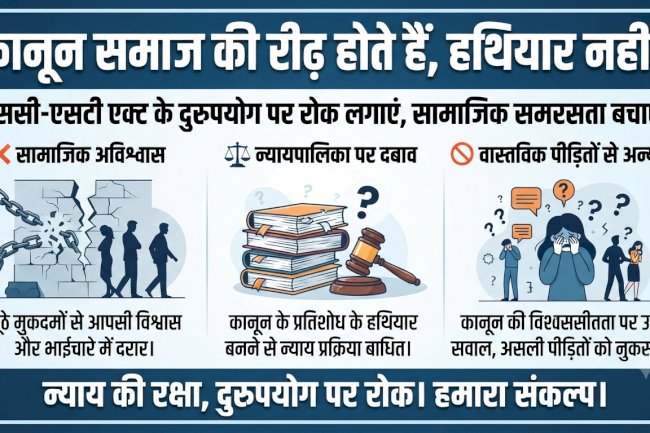  एससी एसटी एक्ट का बढ़ता दुरुपयोग 