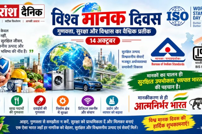 विश्व मानक दिवस: गुणवत्ता सुरक्षा और विश्वास का वैश्विक प्रतीक