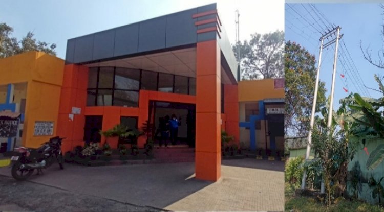 अधिकारी के कार्यालय में अवैध बिजली संयोग बना चर्चा का बिषय