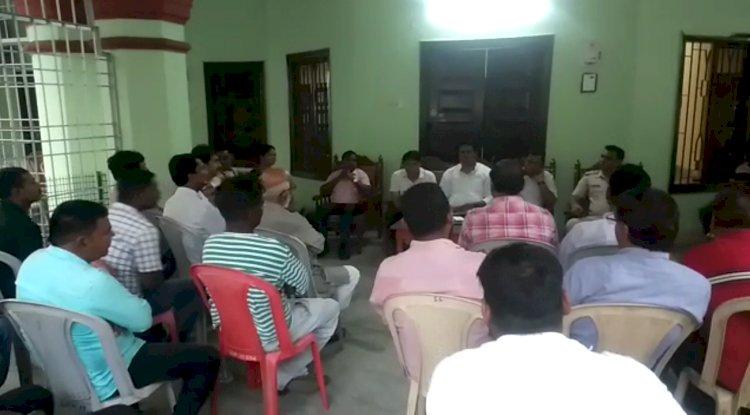 रामनवमी जुलूस को शांति पूर्वक धूमधाम से मनाने के लिए बैठक 