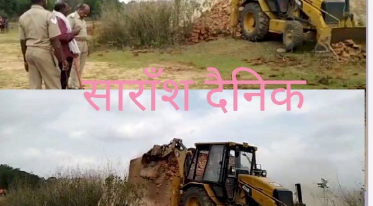 ओडिशा के तालचेर में ईट भट्टो पर चला बुलडोजर 