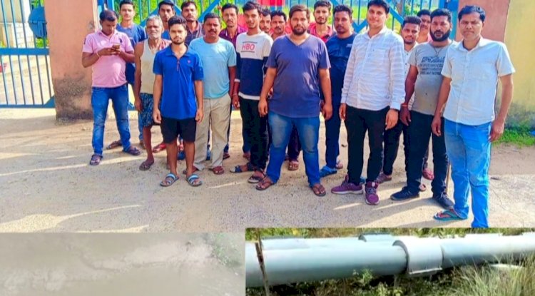 बिषैला जल पीकर पशुओ की मौत से ग्रामीणो में आक्रोश 