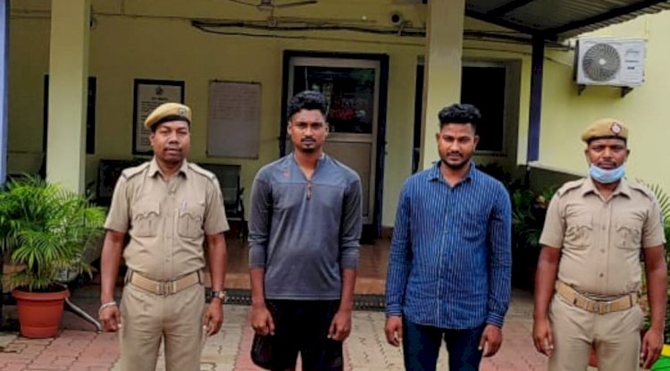 कोयला चोरी के मामले में दो ट्रक समेत दो गिरफ्तार 