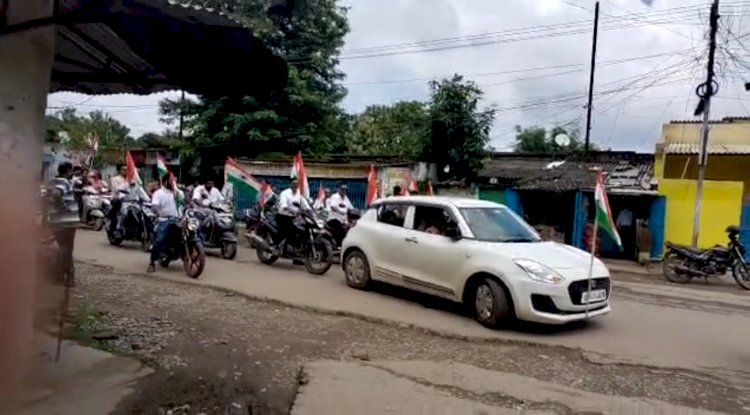 बंडामुंडा़ में निकली तिरंगा यात्रा 