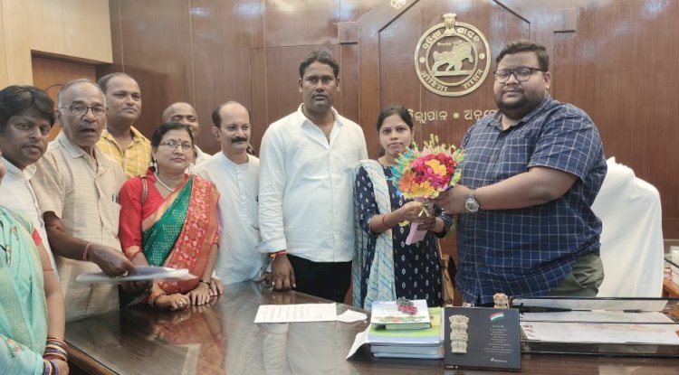 नगरनिगम की समस्याओं को लेकर नगरपाल ने कलेक्टर से की मुलाकात 