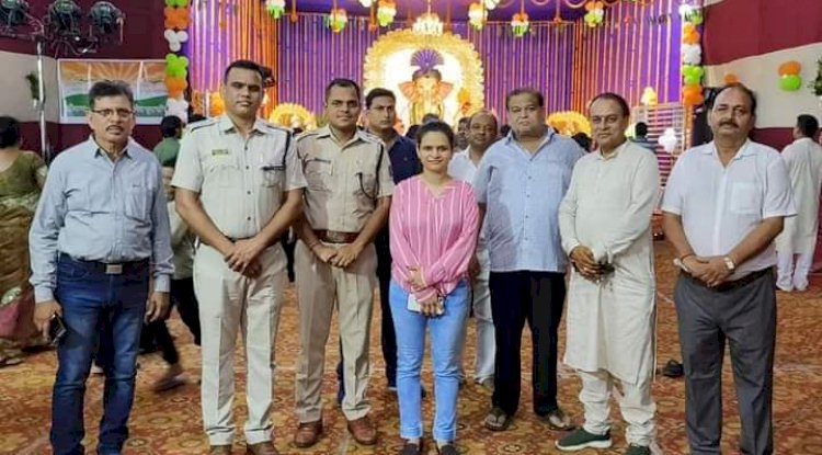 शहर में  धूमधाम से निकली गणपति शोभायात्रा 