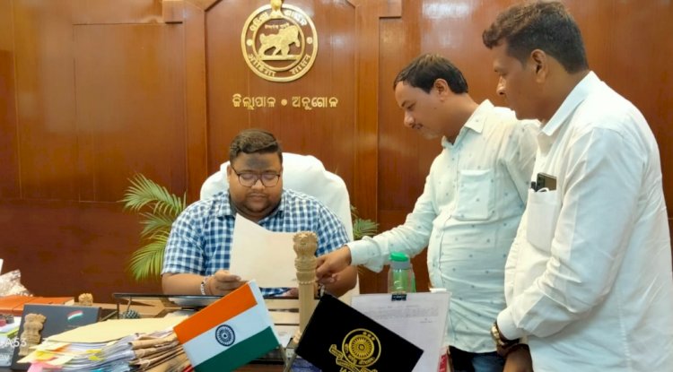 गाँव की विभिन्न समस्याओं को लेकर सरपंच ने की जिलाधिकारी से मुलाकात 