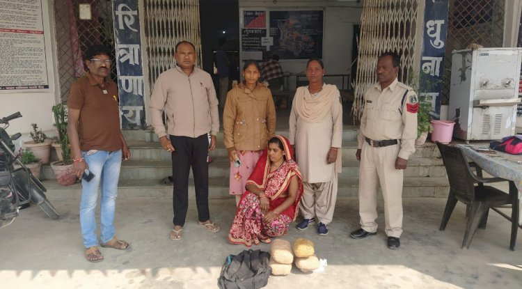 रायगढ़ में गाँजा बेचने वाली महिला गिरफ्तार 