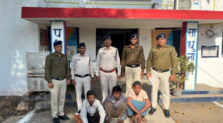 गैर इरादतन हत्या के मामले में तीन गिरफ्तार 