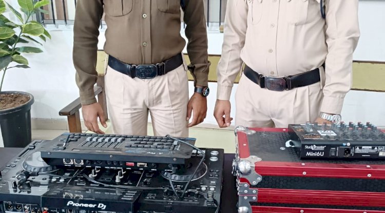 देर रात तक डीजे बजाने वालो पर शक्त हुई पुलिस 