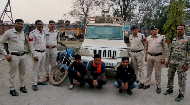 चोर गैग के तीन सदस्य पुलिस की गिरफ्त में 