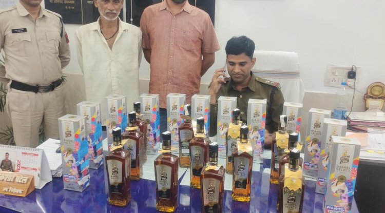 होली आने से पहले ही पकडी गई अवैध शराब की खेप 