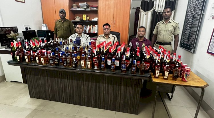 जमाखोरी के लिए रखी गई शराब की बड़ी खेप पुलिस के कब्जे में 