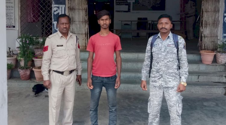 दो किलो गाँजा के साथ आरोपी गिरफ्तार 