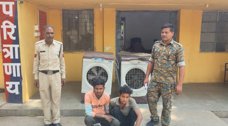 वारदात के चंद घंटे बाद हिरासत में आरोपी 