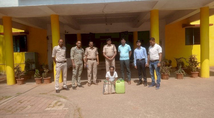 20 लीटर शराब के साथ आरोपी गिरफ्तार 