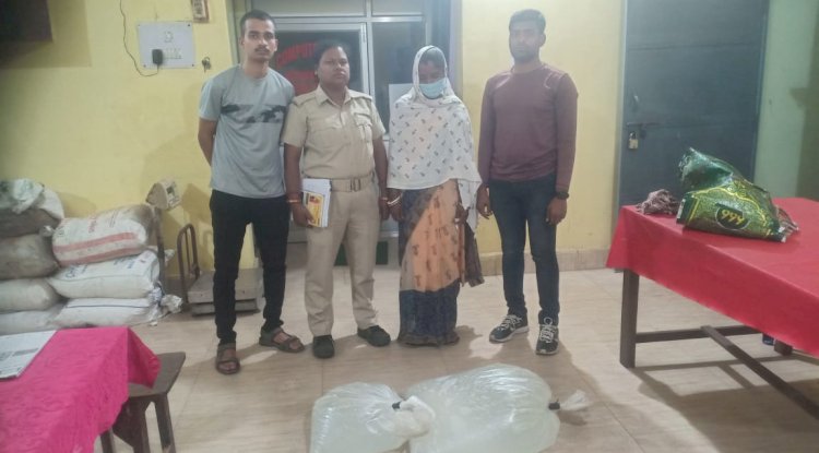 35 लीटर अवैध शराब के साथ महिला गिरफ्तार 